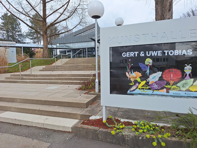 Kunsthalle Tübingen Außenansicht Ende März 2025